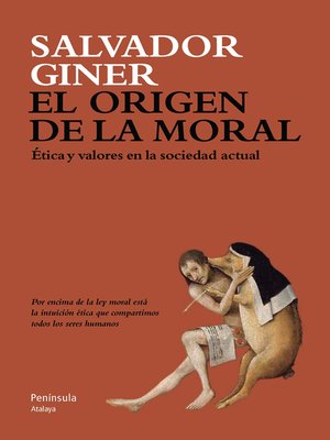 cover image of El origen de la moral